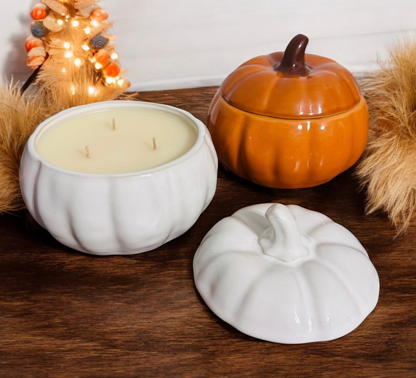 Ceramic Pumpkin Candle | 22oz - Limited
