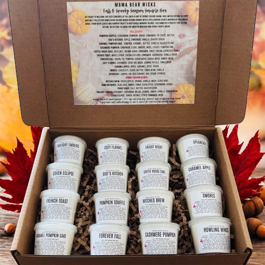 Fall & Spooky Season Wax Melt Sample Box