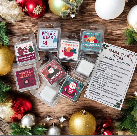 Winter & Christmas Wax Melt Sampler Box - Limited edition