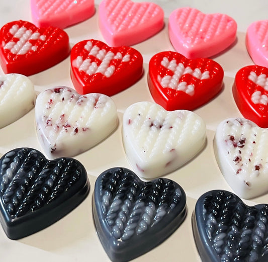 Sample Heart Wax Melt Clamshells | Valentines Collection