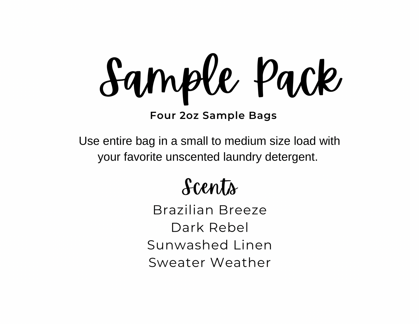 SAMPLE Laundry Scent Booster | Plant Based